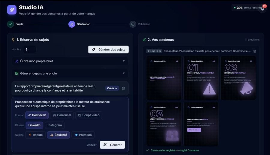 Postorico : Studio IA